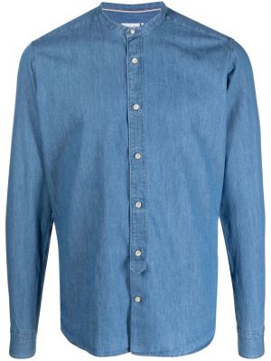 Rifľová košeľa Tintoria Mattei modrá