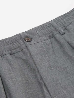 Pantaloni sport de lână plisate Universal Works gri