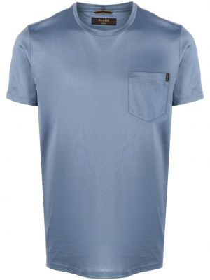 Bavlněné tričko Moorer modré