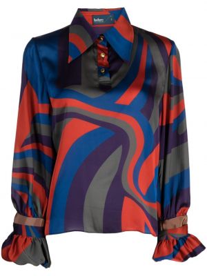 Bluza z abstraktnimi vzorci Kolor