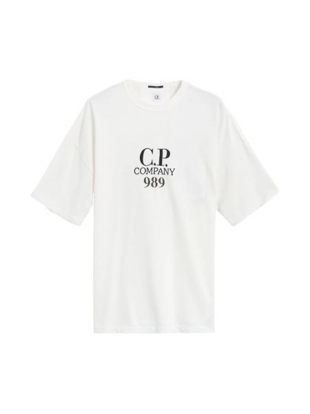 Koszulka z krótkim rękawem C.p. Company biała