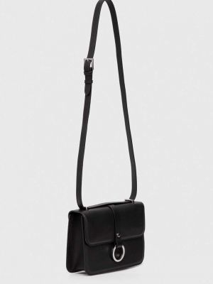 Usnjena torba Sisley črna