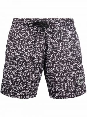 Trykt shorts Philipp Plein svart