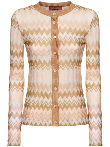 Cardigan i viskos Missoni beige