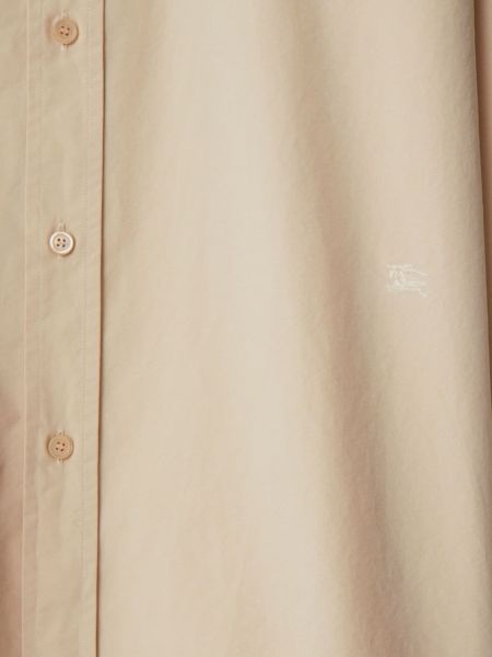 Hemd mit stickerei aus baumwoll Burberry beige