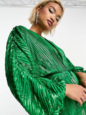 Платье мини Asos зеленое