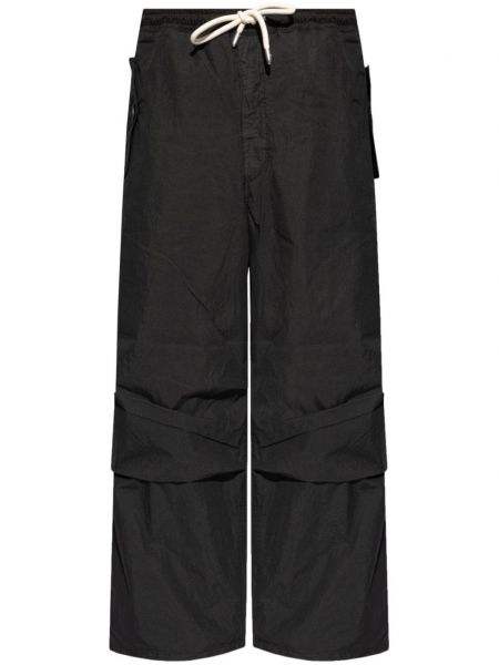 Pantaloni cu croială lejeră Emporio Armani negru