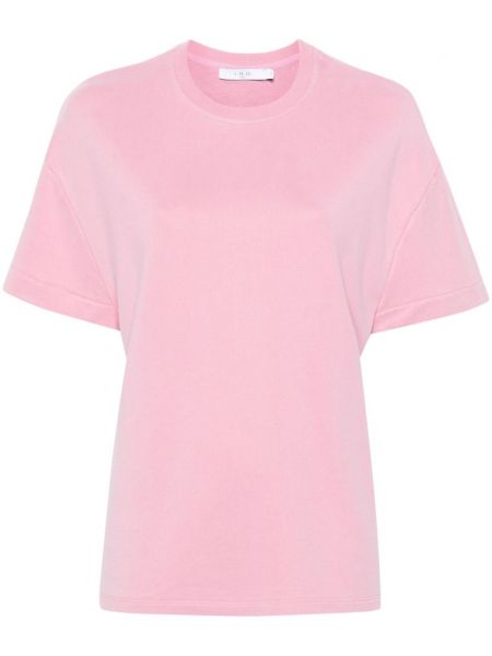T-krekls ar apaļu kakla izgriezumu Iro rozā