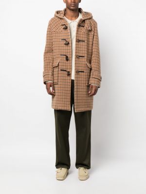 Manteau en laine à carreaux Mackintosh beige