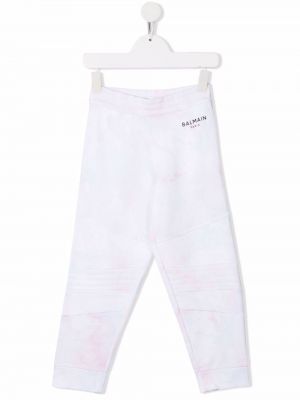 Stretch bukser for jenter Balmain Kids hvit