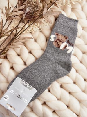 Medvilninės kojines Kesi pilka
