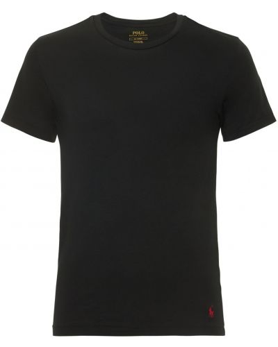 Camiseta de tela jersey Polo Ralph Lauren negro