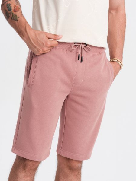 Pantaloni scurți din bumbac Ombre roz