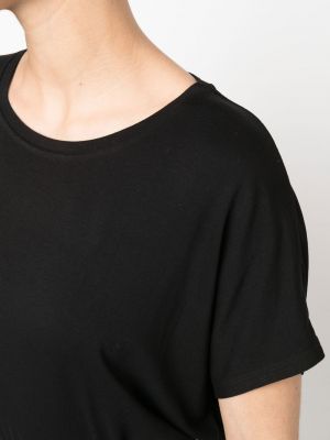 T-shirt in viscosa oversize Majestic nero