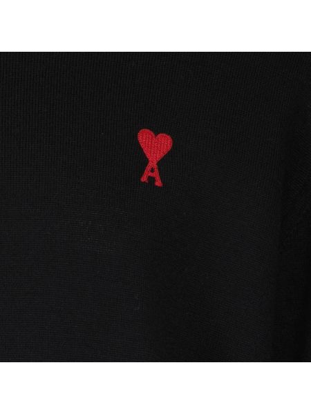 Jersey cuello alto con cuello alto manga larga de tela jersey Ami Paris