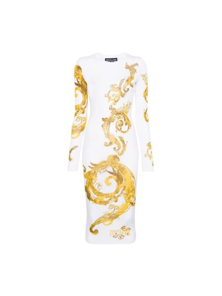 Sukienka midi Versace Jeans Couture biała