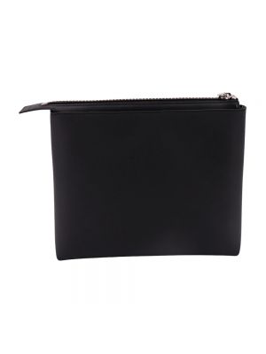 Bolso clutch de cuero con cremallera Givenchy negro