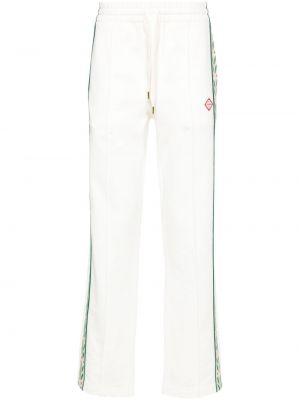 Kokvilnas treniņtērpa bikses Casablanca balts