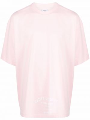 Camiseta con estampado oversized Vetements rosa
