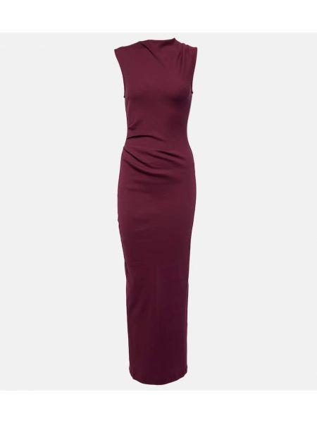 Rochie din tricou din bumbac din jerseu Dorothee Schumacher bordo