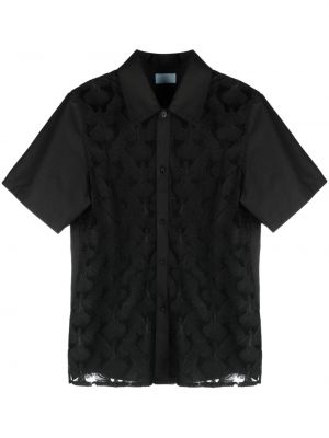 Риза бродирана от тюл 3paradis черно