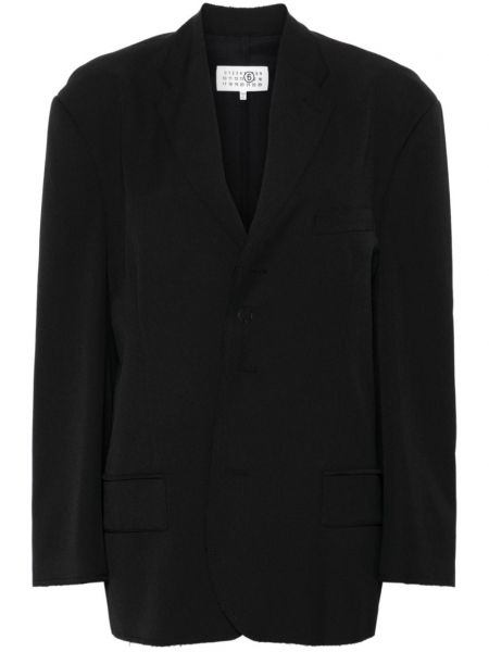 Langer blazer Mm6 Maison Margiela schwarz