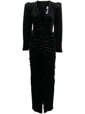 Βελούδινη μάξι φόρεμα Ana Radu μαύρο