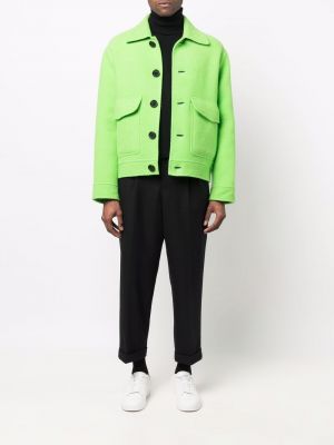 Fleece hemd Ami Paris grün