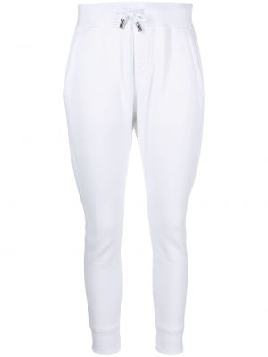 Pantaloni sport cu imagine Dsquared2 alb
