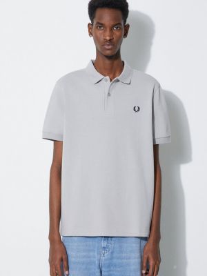 Tricou polo din bumbac Fred Perry gri