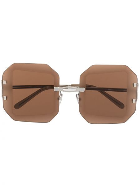 Gafas de sol oversized Marni Eyewear marrón