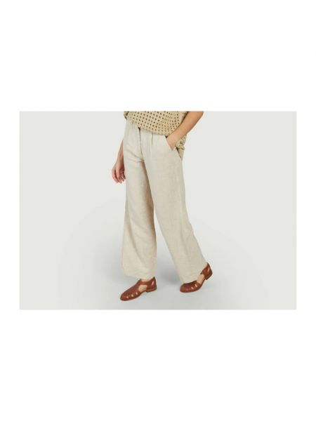 Pantalones de lino de algodón Knowledge Cotton Apparel