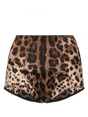 Nohavičky s potlačou s leopardím vzorom Dolce & Gabbana