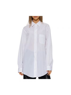 Camisa con botones de algodón Maison Margiela blanco