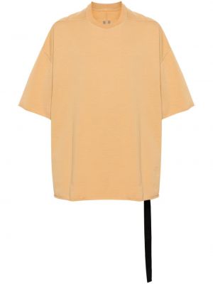 Βαμβακερή μπλούζα από ζέρσεϋ Rick Owens Drkshdw κίτρινο