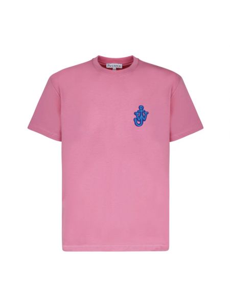 Koszulka bawełniana Jw Anderson różowa