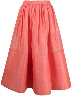 Falda larga Zimmermann rosa