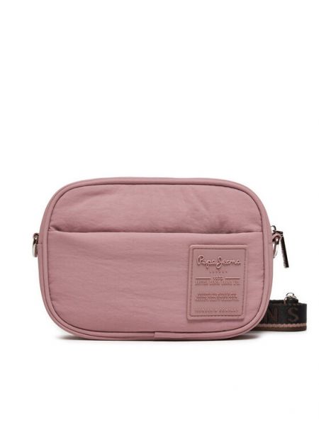 Чанта през рамо Pepe Jeans розово