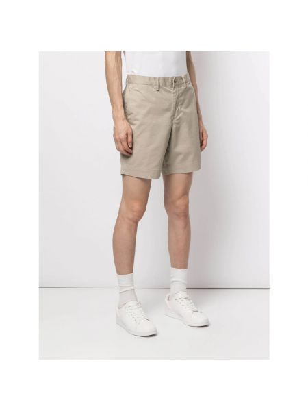Pantalones cortos chinos con bordado Ralph Lauren beige