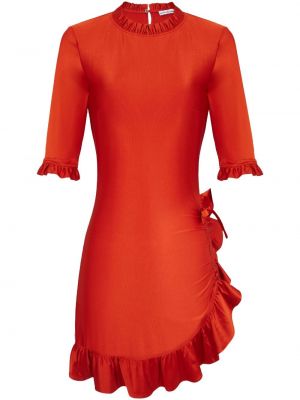 Sukienka asymetryczna Paco Rabanne czerwona