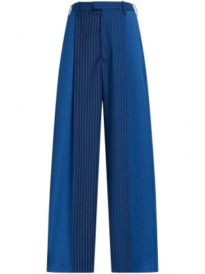 Pantalon droit à rayures Marni bleu