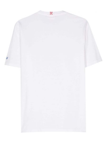 Bavlněné tričko s výšivkou Mc2 Saint Barth bílé