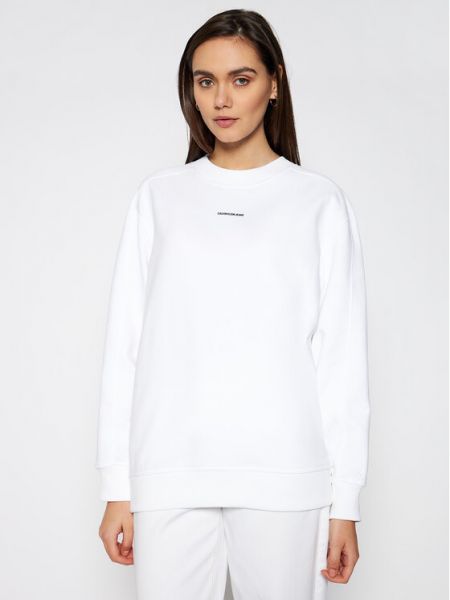 Bluza dresowa Calvin Klein Jeans biała