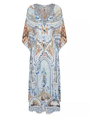 Шелковое платье в цветочек с принтом Camilla