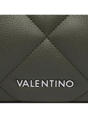 Torba na ramię skórzana Valentino khaki
