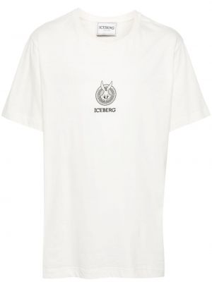 Βαμβακερή μπλούζα με σχέδιο Iceberg λευκό
