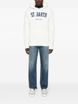 Kapučdžemperis ar apdruku Mc2 Saint Barth balts