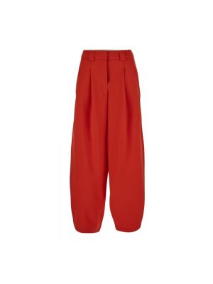 Spodnie relaxed fit Closed czerwone