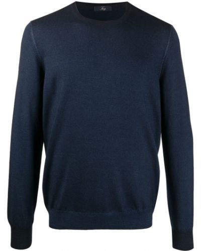 Jersey con escote v de tela jersey Fay azul