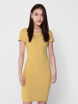 Pruhované šaty Only žltá